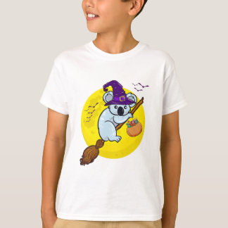 Camiseta Engraçado Feliz Halloween Koala Bear Witch Present