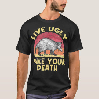 Camiseta Engraçado Feliz Possum Dons Ogambm Amor Legal Anim