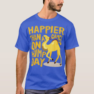 Camiseta Engraçado Feliz que Camelo no Dia da Hump