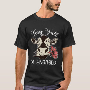 Camiseta Engraçado Feno Pessoal Estou Noiva Casais De Vaca
