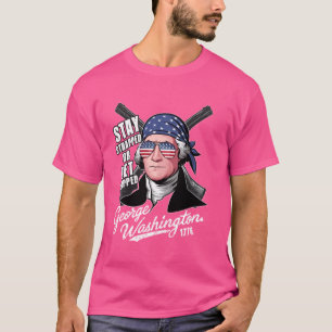 Camiseta Engraçado Ficar Amarrado Ou Ser Amarrado George Wa