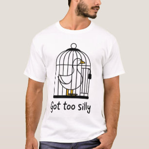 Camiseta Engraçado Ficou Tão Bobo Como Uma Estética De Gans