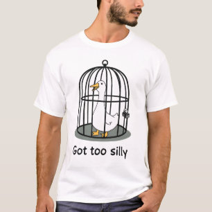 Camiseta Engraçado Ficou Tão Bobo Como Uma Estética De Gans