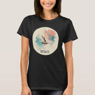 Camiseta Engraçado Figurino de Satélite para Homem e Mulher
