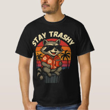 Engraçado Fique Trashy Sunset Raccoon