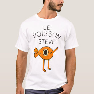 Camiseta Engraçado Fish Le Poisson Steve Para Crianças Home