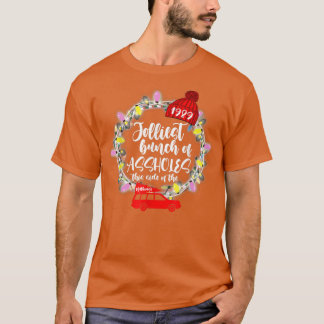 Camiseta Engraçado Fodal Árvore de Natal Caminhão Jolliest
