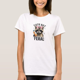 Camiseta Engraçado, fofo, mas selvagem