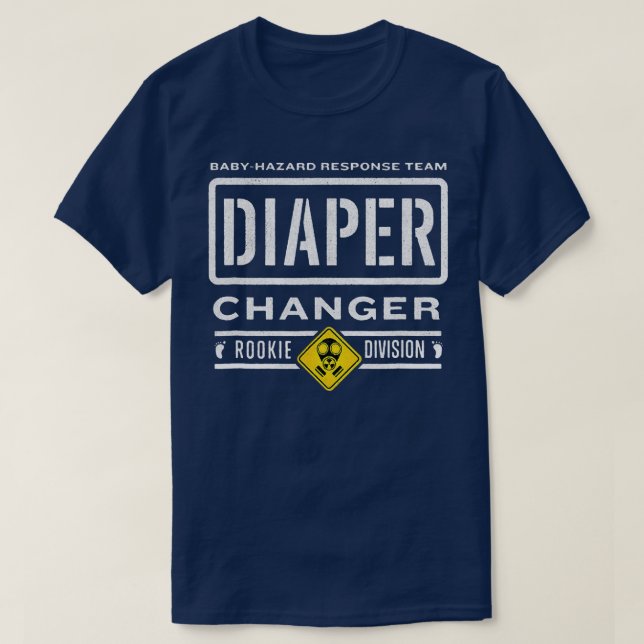 Camiseta Engraçado Fralda de recluso, Esperando Novo papai (Frente do Design)
