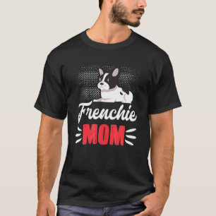 Camiseta Engraçado Frenchie Mãe Arte Para Mulheres Menina