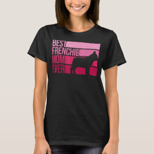 Camiseta Engraçado Frenchie Mãe Arte Para Mulheres Meninas