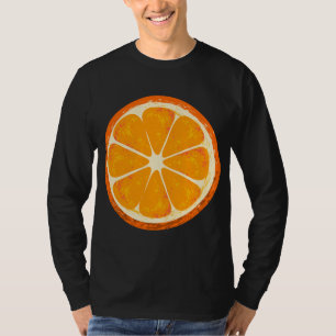 Camiseta Engraçado Fruta Laranja Fatiada Preguiçoso Custo d