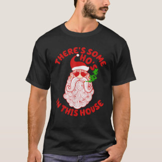Camiseta Engraçado Fumar Papais noeis De Natal Homens Que V