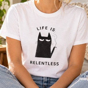 Camiseta Engraçado Fumar Trendy Cita Humor Sarcástico