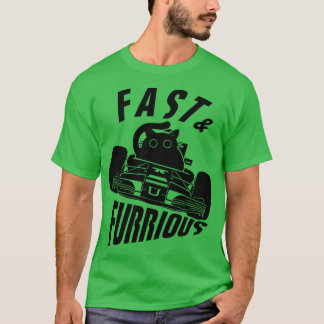 Camiseta Engraçado FURRurioso gato dirigindo