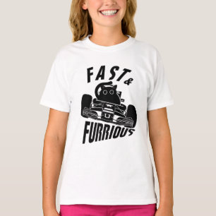 Camiseta Engraçado FURRurioso gato dirigindo carro