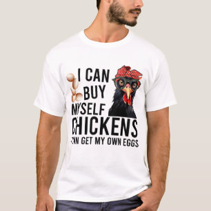 Camiseta Engraçado Galinha Dizendo