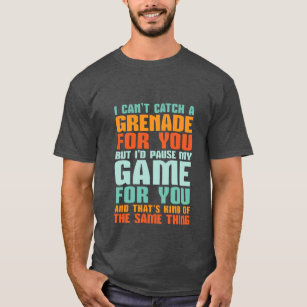Camiseta Engraçado Gamer Adorava T-shirt Eu Pauso Meu Jogo 