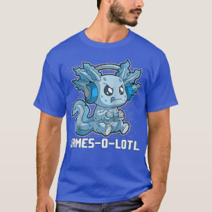 Camiseta Engraçado Gamer Gamesolotl Axolotl Videos games Ka