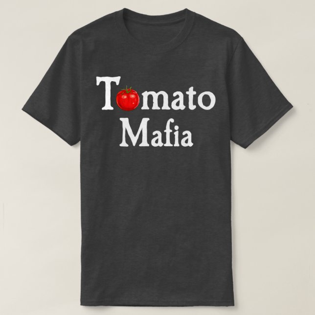 Camiseta Engraçado Gardening Lover Tomato Mafia (Frente do Design)