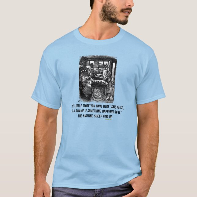 Camiseta Engraçado Garra De Proteção (No País Das Maravilha (Frente)