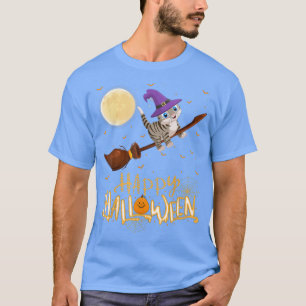 Camiseta Engraçado, gato Bengal, bruxa, picou o gato Bengal