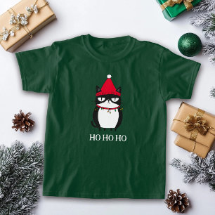 Camiseta Engraçado Gato Catmas Humor Natal