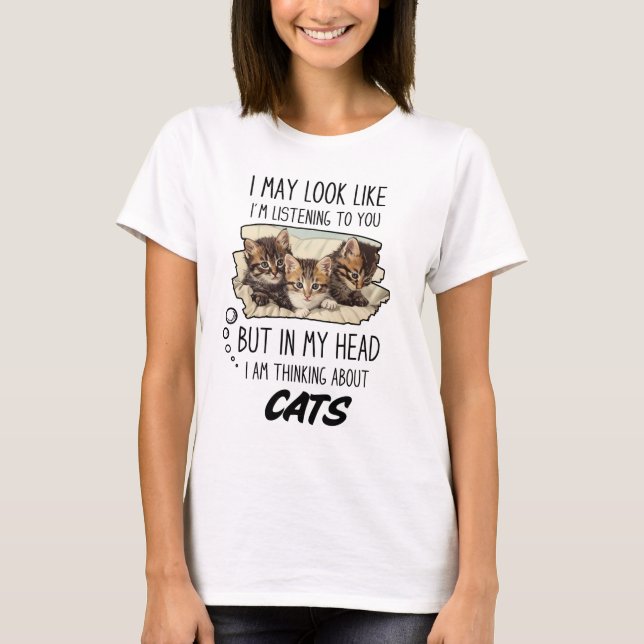Camiseta Engraçado Gato Lover (Frente)