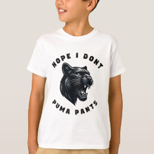 Camiseta Engraçado Gato Pun Esperança Não Pumar Calças