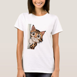Camiseta Engraçado Gato Sassado Sarcástico Testemunha Hum