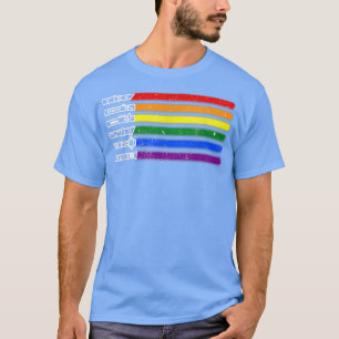 Camiseta Engraçado Gay Saber Tee Rainbow LGBT Pride Mês 202