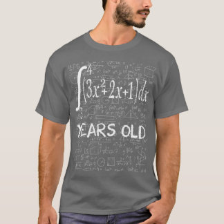Camiseta Engraçado geek matemático de 45 anos de idade 45 a