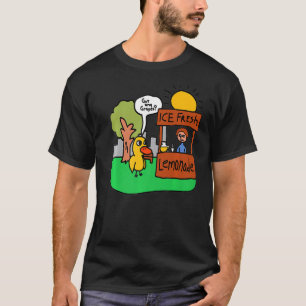 Camiseta Engraçado Gelado De Limonada Fresco Tem Algum Pato