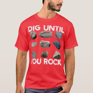 Camiseta Engraçado Geólogo Caçando Rock Engraçado Até Você