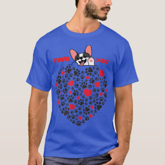 Camiseta Engraçado Gesto De Um Cachorro, Adoro Cachorros, C