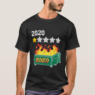 Camiseta Engraçado Gift 2020 One Star Review Dumpsterfire