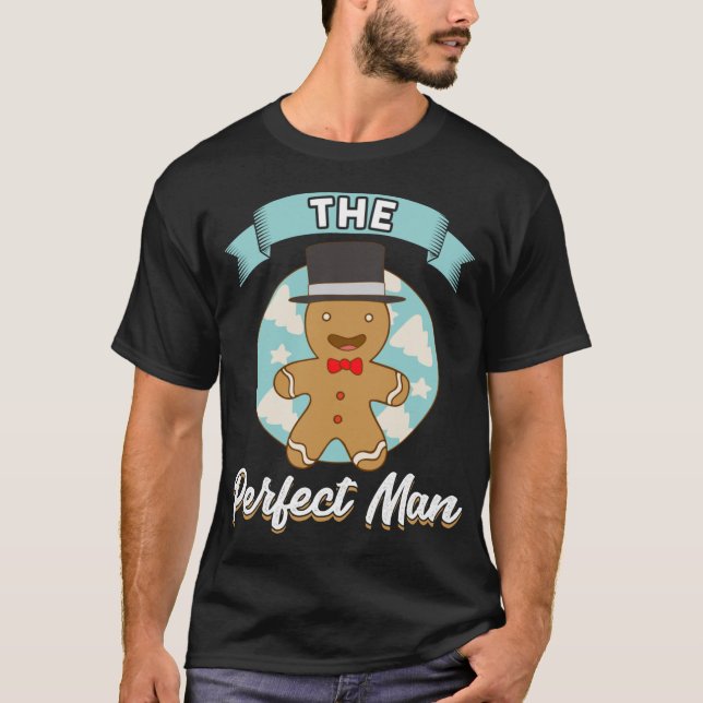 Camiseta Engraçado Gingerpão Cookie O Solteiro Perfeito Do  (Frente)