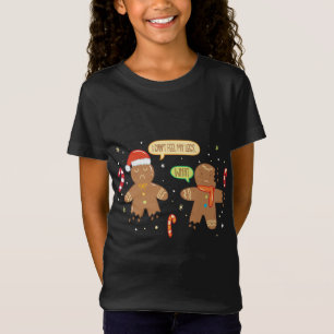 Camiseta Engraçado Gingerpão Homem - Bonito Biscoito de Nat