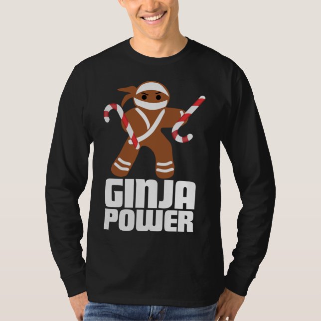 Camiseta Engraçado Ginja Power Bonito Cookie de Natal Ginge (Frente)