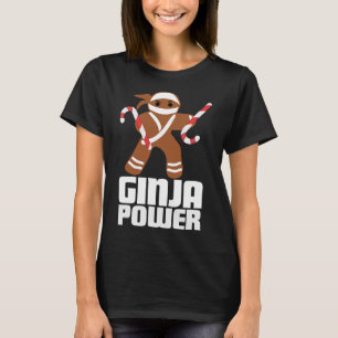 Camiseta Engraçado Ginja Power Bonito Cookie de Natal Ginge