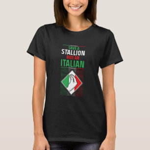 Camiseta Engraçado Gíria Italiana Diz Citação de Piada Humo