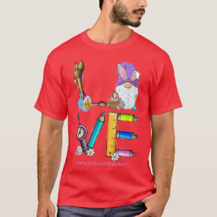 Camiseta Engraçado Gnomo AMAVA Professor Bunny Páscoa Da