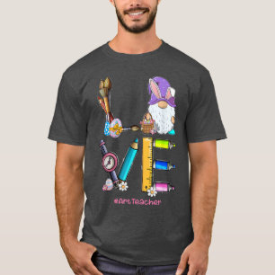 Camiseta Engraçado Gnomo LOVE Art Professora Cony Páscoa Da