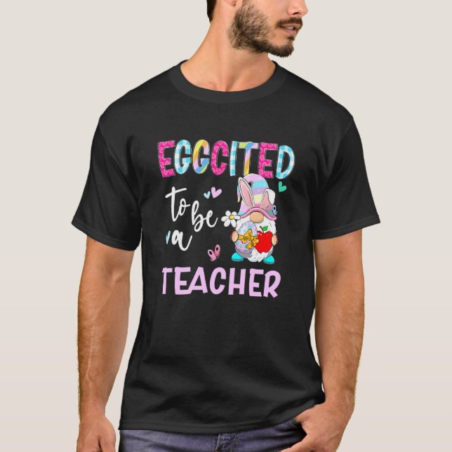 Camiseta Engraçado Gnomo Que É Uma Páscoa De Professora Bun (Frente)