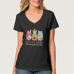 Camiseta Engraçado Gnomo Teach Love Inspira Kindergarten Te