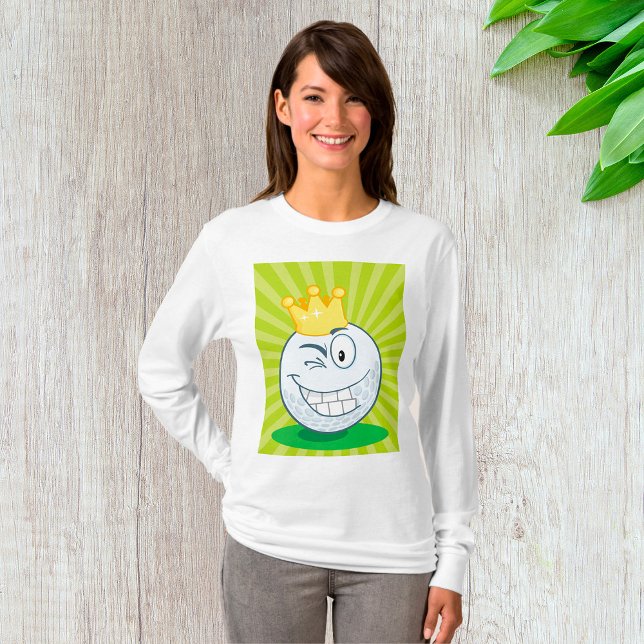 Camiseta Engraçado Golf Ball King De Golfe (Criador carregado)