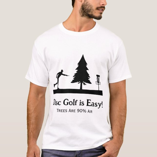 Camiseta Engraçado Golf de Disco com Obtenção de Árvore (Frente)