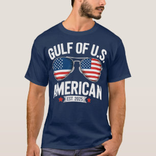 Camiseta Engraçado Golfo Dos Estados Unidos, Óculos De Sol