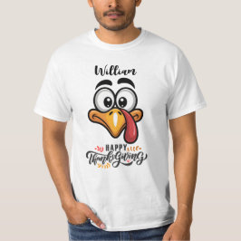 Camiseta Engraçado Goofy Turquia Enfrenta Cartoon Personali
