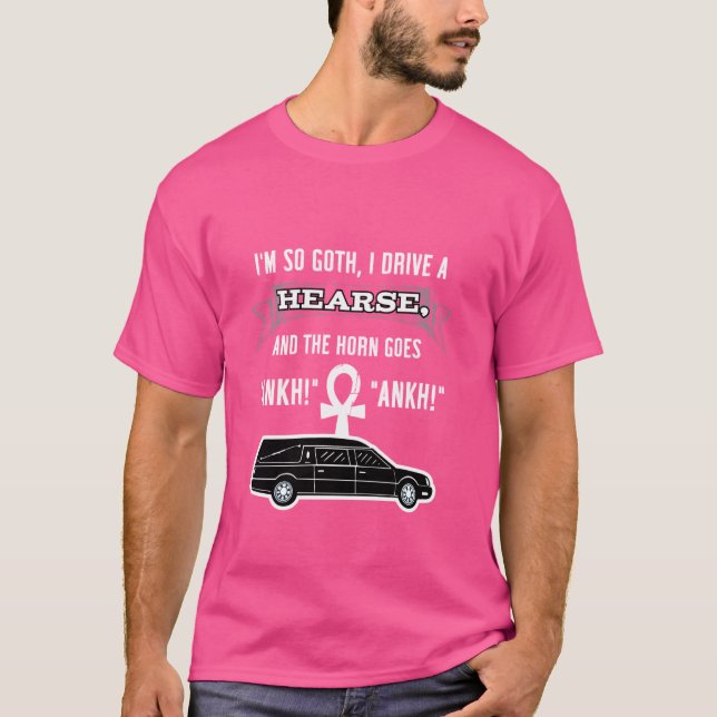 Camiseta Engraçado Gótico e Gótico oculto escuro Art Emo Sa (Frente)